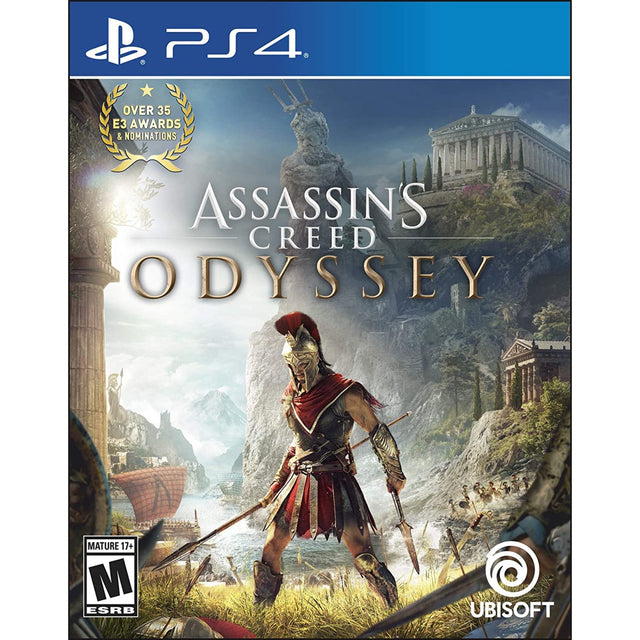 PlayStation 4 Assassin's Creed Odyssey, doos voorkant, Amerikaanse ESRB-uitgave, tweedehands