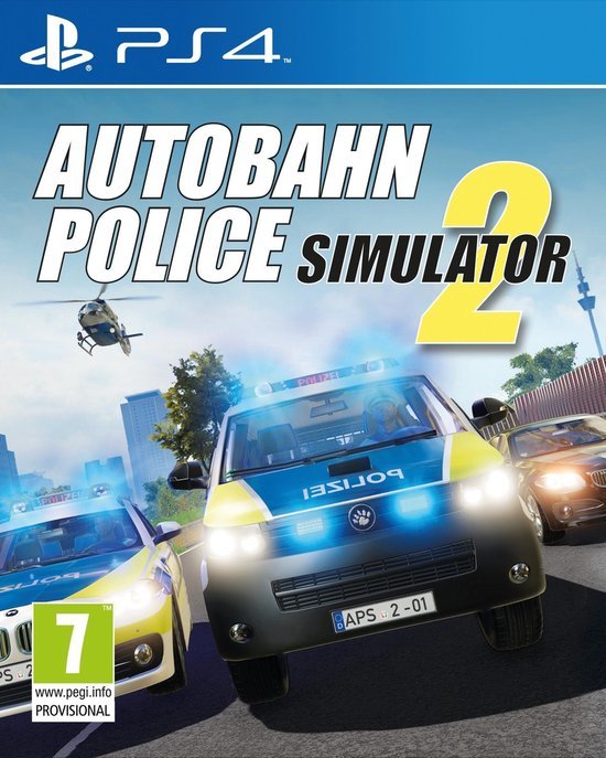 PlayStation 4 Autobahn Police Simulator 2, doos voorkant, tweedehands