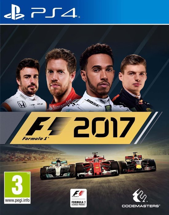 PlayStation 4 F1 2017, doos voorkant, tweedehands