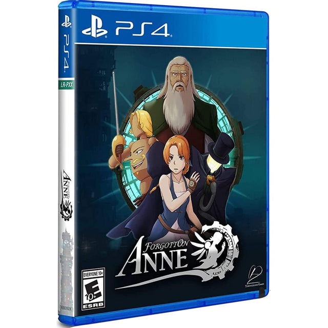 PlayStation 4 Forgotton Anne, Limited Run-hoes met Anne en een oude man met baard, ESRB-uitgave