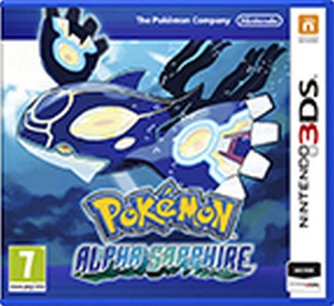 Nintendo 3DS Pokémon Alpha Sapphire, doos voorkant, tweedehands