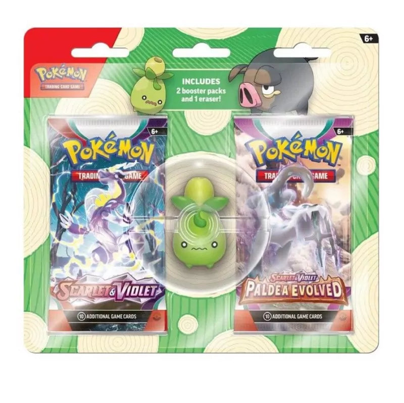 Pokemon-Back to School Eraser Blister – Smoliv (Nieuw)