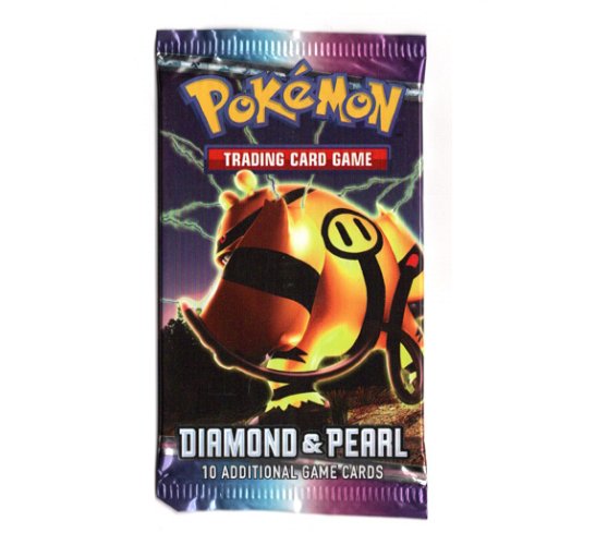 Pokémon Diamond & Pearl booster pack Engels, voorkant van het zakje met Electivire