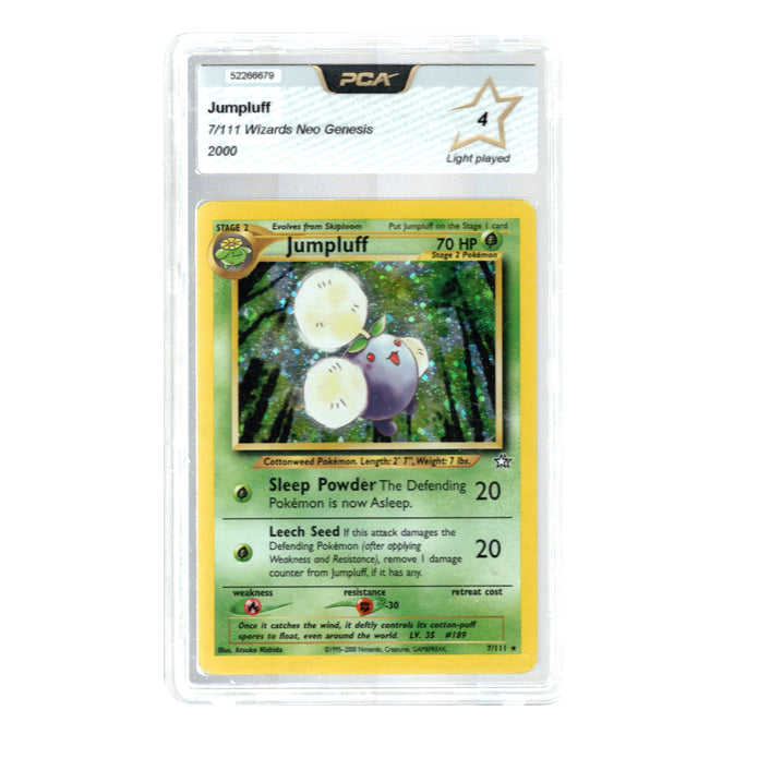 Pokemon-Jumpluff Holo - Neo Genesis 7/111 - English - Graded PCA 4 - 2000 Tweedehands
