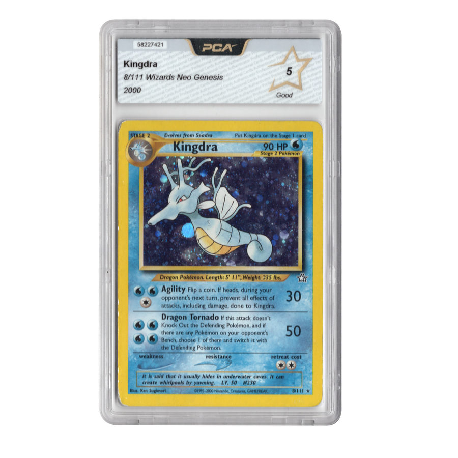 Pokemon-Kingdra Holo - Neo Genisis 8/111 - English - Graded PCA 5 GOOD - 2000 Tweedehands