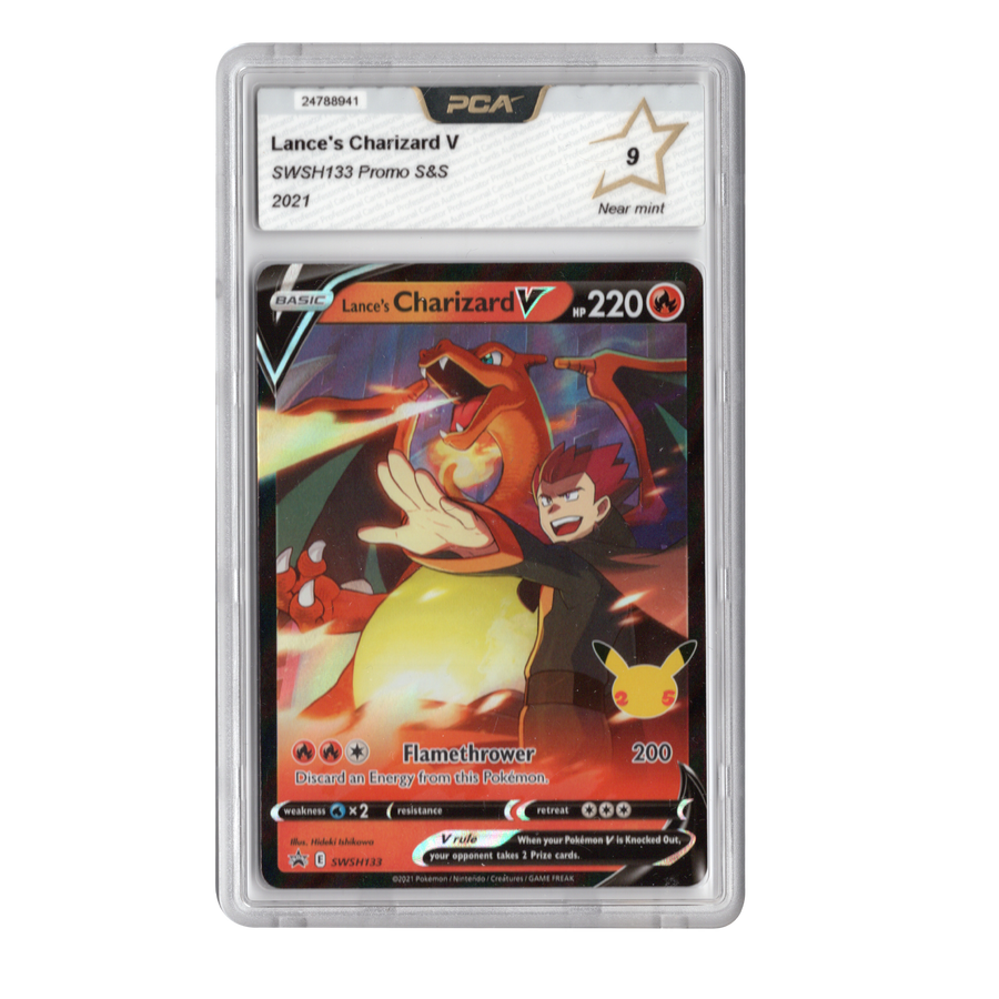 Pokemon-Lance's Charizard V - SWSH133 Promo S&S - English - PCA 9 Near Mint - 2021 Tweedehands