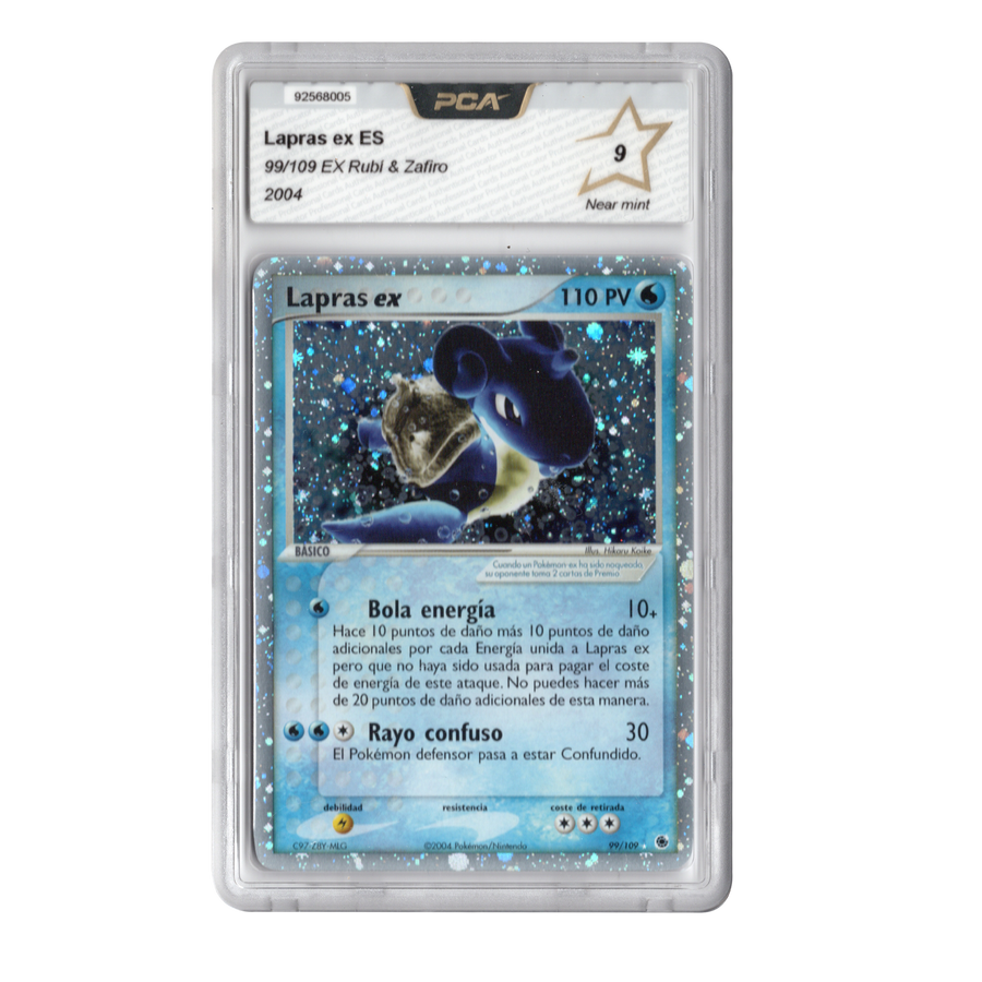 Pokemon-Lapras ex - 99/109 EX Rubi & Zafiro - Spanish - PCA 9 Near Mint - 2004 Tweedehands