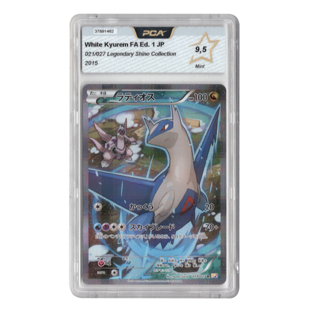 Pokémon kaart Latios Full Art Legendary Shine Collection Japans, voorkant in PCA-houder, cijfer 9.5 Mint