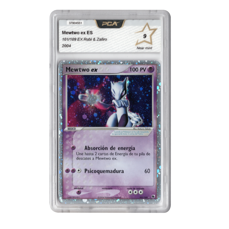 Pokemon-Mewtwo ex - 101/109 EX Rubi & Zafiro - Spaans - Graded PCA 9 Near Mint - 2004 Tweedehands