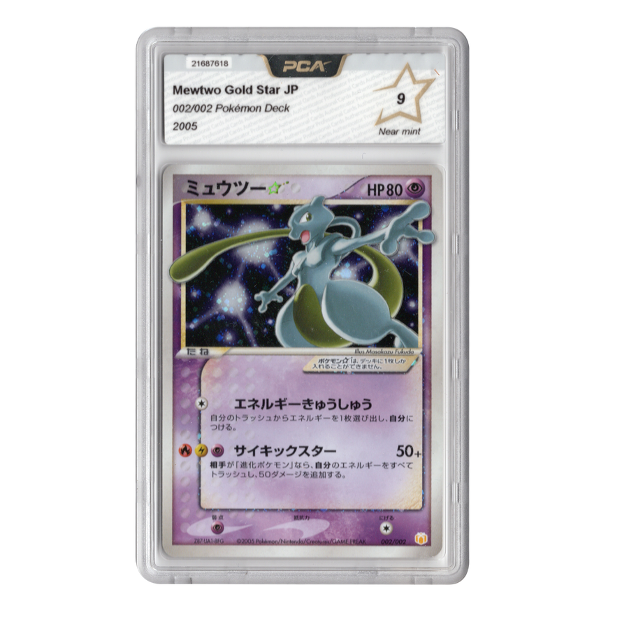 Pokemon-Mewtwo Gold Star - 002/002 Gift Box - Japanese - PCA 9 Near Mint - 2005 Tweedehands