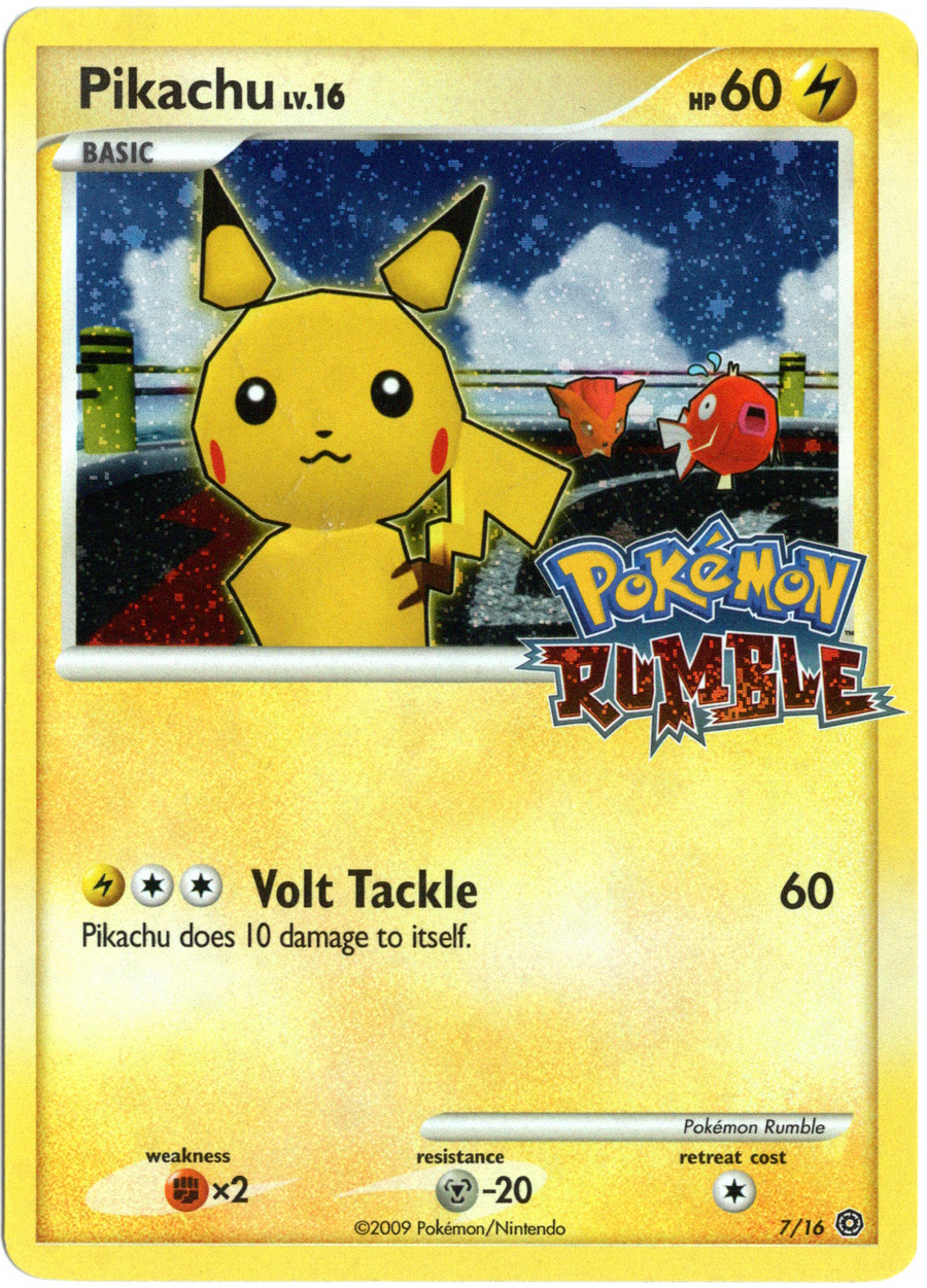 Pokemon-Rumble - Pikachu - 7/16 - Losse Kaart - NM Tweedehands
