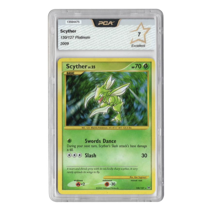 Pokemon-Scyther Holo Secret Rare - Platinum 130/127 - English - Graded PCA 7 - 2009 Tweedehands