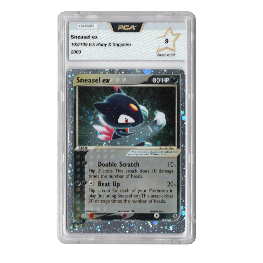 Pokemon-Sneasel ex - 103/109 EX Ruby & Sapphire - English - Graded PCA 9 Near Mint - 2003 Tweedehands