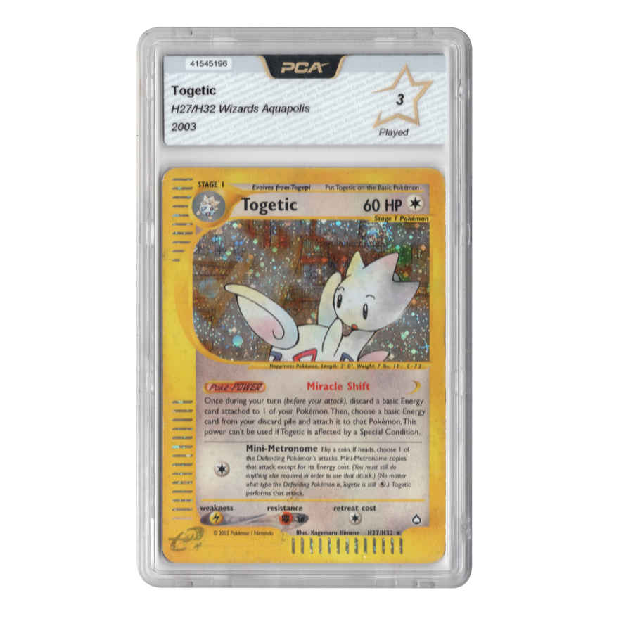 Pokemon-Togetic Holo - Aquapolis H27/H32 - English - Graded PCA 3 Played - 2003 Tweedehands