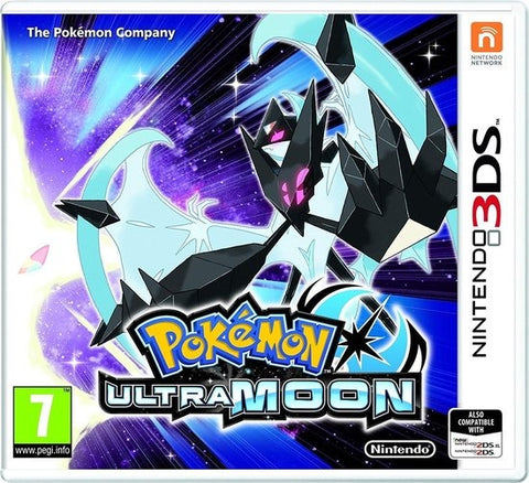 Nintendo 3DS Pokémon Ultra Moon, doos voorkant, tweedehands
