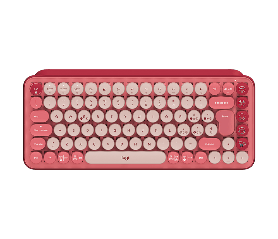 POP Keys Draadloos Mechanisch Emoji Toetsenbord Heartbreaker Rose
