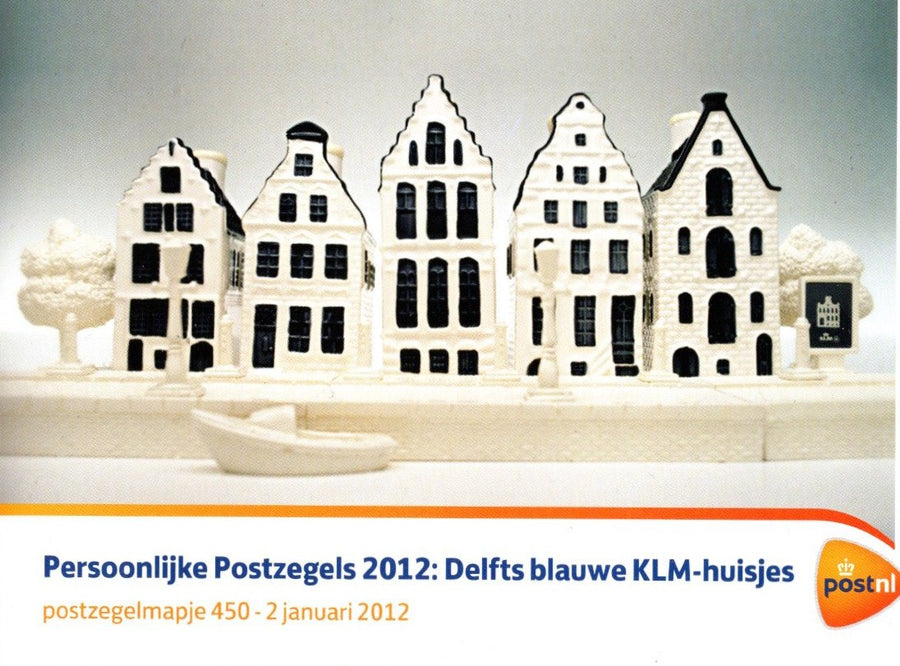 PostNL-KLM Huisjes 2012 Postzegelmapje Incl. 4 Postzegels Tweedehands