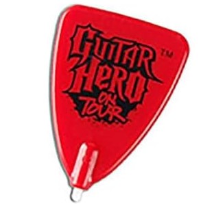 PowerA Guitar Hero On Tour stylus voor Nintendo DS, rood, plectrumvorm, tweedehands