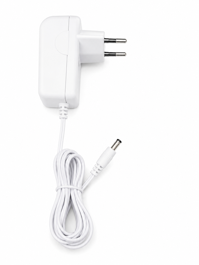 Voedingsadapter 5V 1A voor elektronica met DC-aansluiting, wit, stekkeradapter met kabel, tweedehands