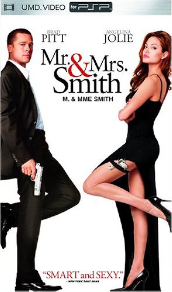 PlayStation Portable PSP Mr. & Mrs. Smith UMD Video, doos voorkant met Franse ondertitel M. & Mme Smith, tweedehands