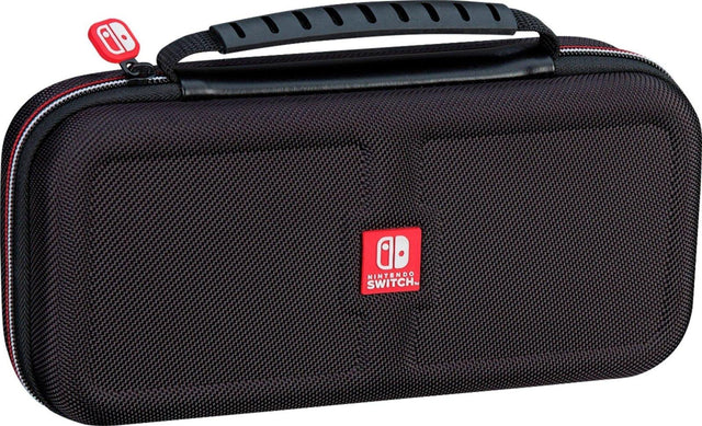 R.D.S. hoes voor Nintendo Switch, zwart, gesloten hard case met handvat en rood Switch-logo, tweedehands