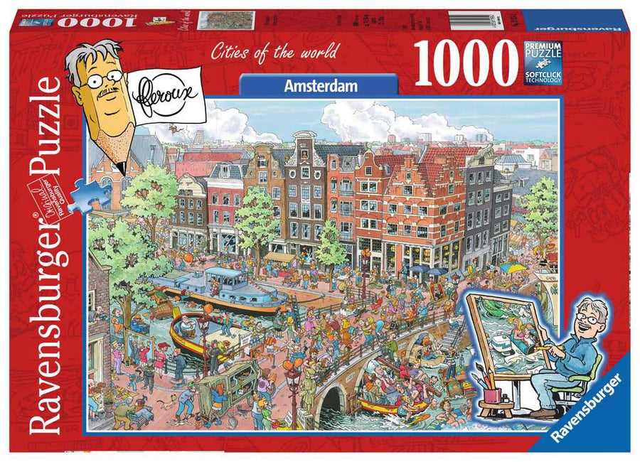 Ravensburger-Puzzel Cities of the World - Amsterdam - 1000 Stukjes (Nieuw)