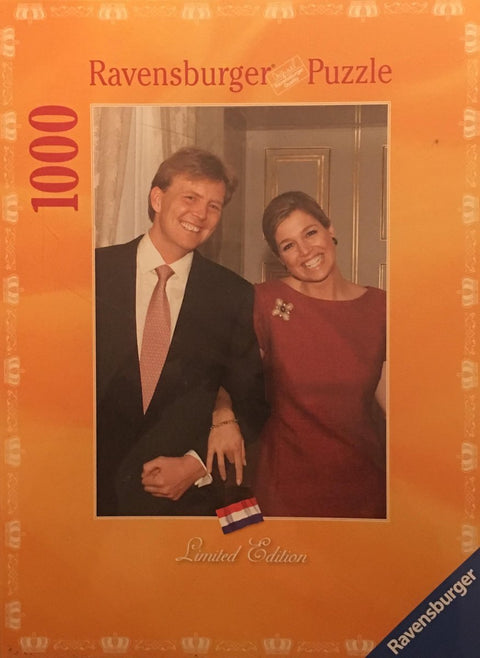 Ravensburger-Puzzel Willem Alexander en Maxima 1000 Stukjes (Nieuw)
