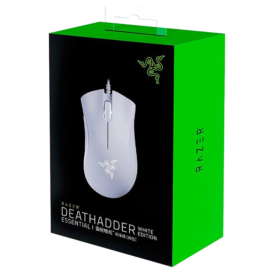 Razer-DeathAdder Essential Gaming Muis - Wit (In doos) Tweedehands