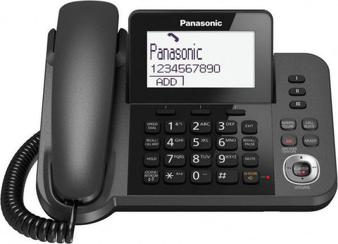 KX-TGF320 Vaste en Draadloze Telefoon met Antwoordapparaat - Zwart (Nieuw)