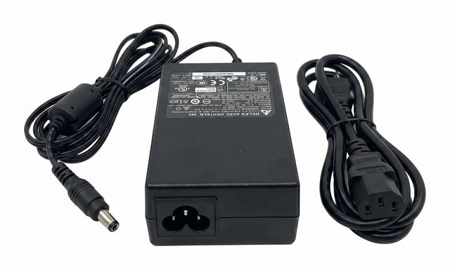 AC/DC netadapter 12V 1,25A 15W ADP-15ZB, zwart, Delta-voeding met typeplaatje en losse stroomkabel, tweedehands