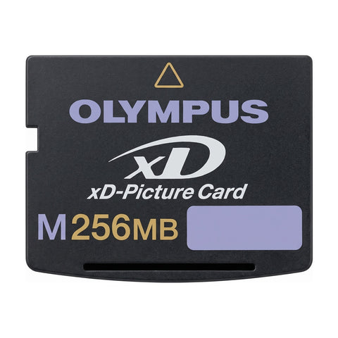 Olympus xD-Picture Card 256MB Type M, zwarte geheugenkaart, voorkant, tweedehands