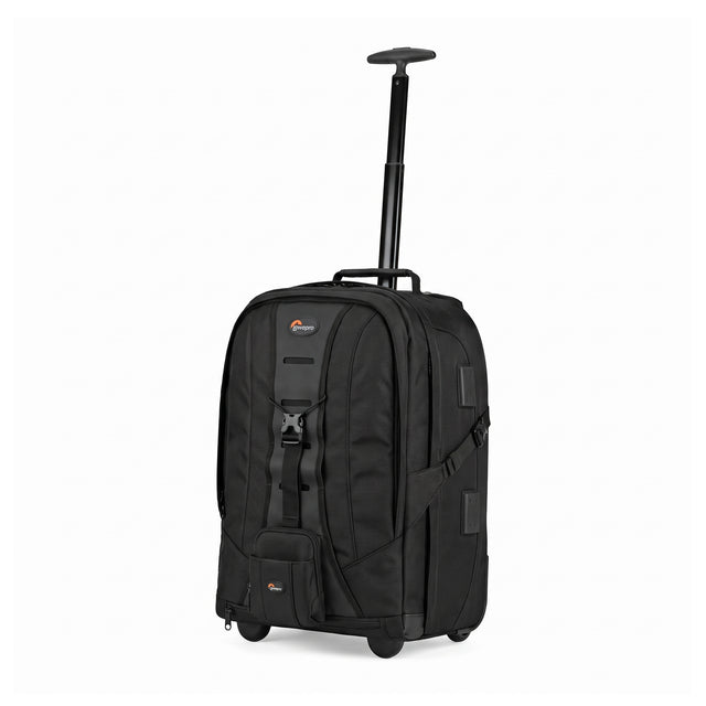 Lowepro Rolling CompuTrekker Plus AW camerarugtas met wieltjes en uitgeschoven trekgreep, zwart