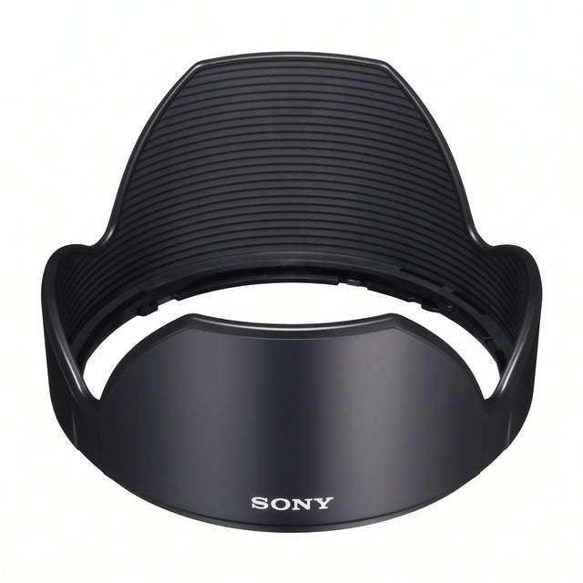 Sony ALC-SH104 zonnekap, zwarte bloemvormige zonnekap met Sony-logo