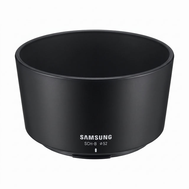 Samsung SCH-B 52 zonnekap voor NX 50-200mm F4-5.6 ED OIS, zwart met opdruk SAMSUNG SCH-B 52, tweedehands