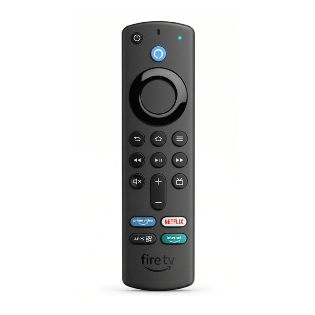 Amazon Alexa Voice Remote 3e generatie, zwart, voorkant met Alexa-knop en tv-knoppen, tweedehands