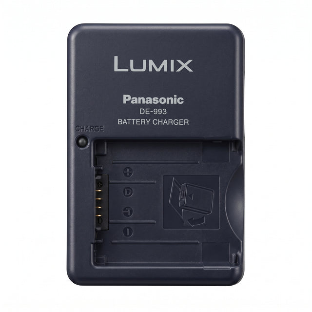 Panasonic Lumix DE-993 acculader, zwart, leeg laadvak, tweedehands