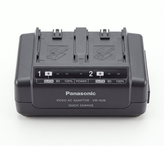 Panasonic VW-AD9 netadapter / dubbele acculader voor videocamera, grijs