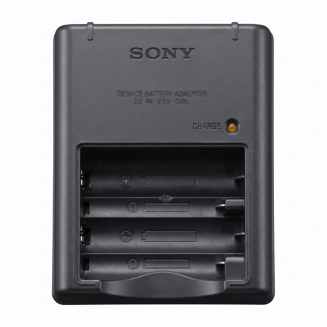 Sony BC-CS2A acculader voor oplaadbare AA en AAA batterijen, zwart, vooraanzicht