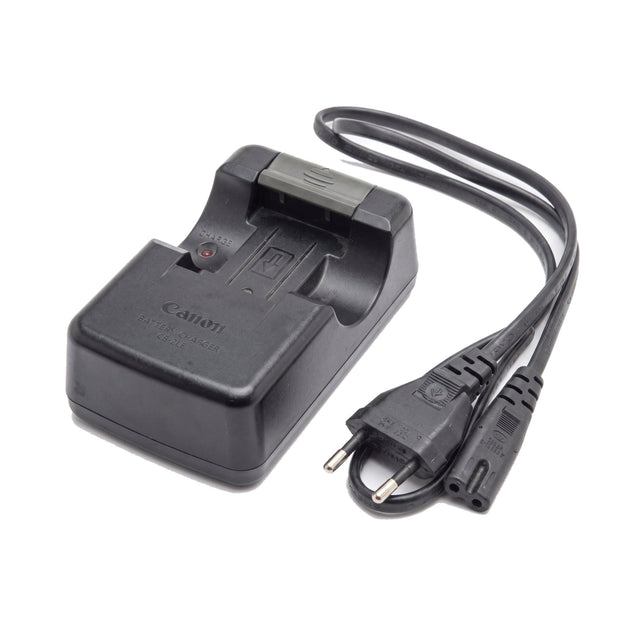 Canon CB-2LE acculader voor NB-1L en NB-1LH, zwarte lader met los netsnoer, tweedehands
