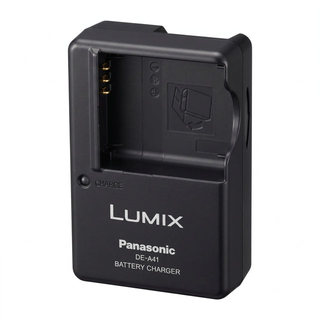 Panasonic Lumix DE-A41B acculader, zwart, leeg laadvak, tweedehands