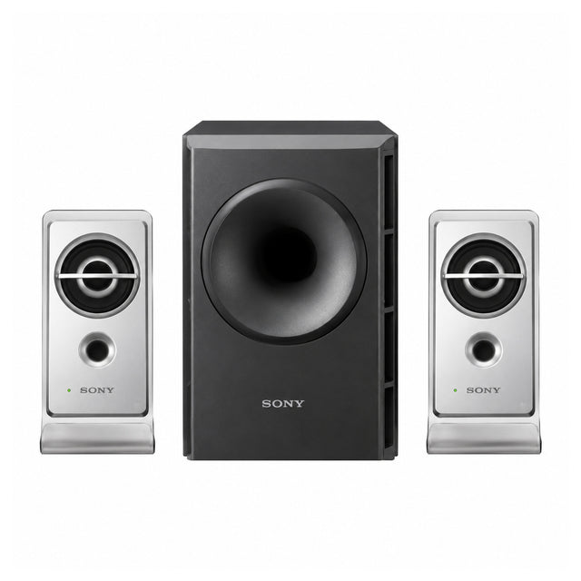 SRS-D21 - 2.1 PC Luidsprekersysteem met Subwoofer - Zwart/Zilver