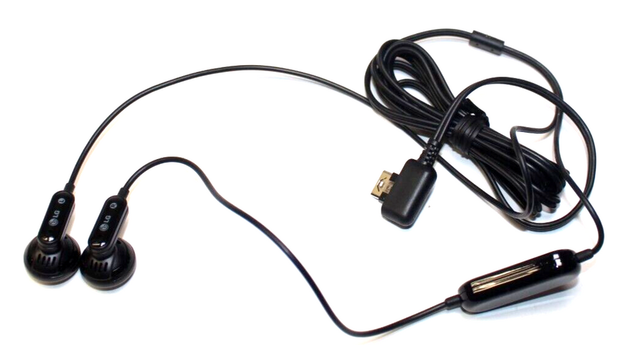 LG-Headset / Oordopjes voor LG Flip Telefoons met Proprietary Aansluiting - Zwart-tweedehands