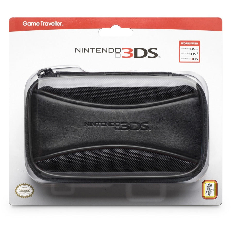 R.D.S.-Case voor Nintendo 3DS, DSi en DS Lite - Zwart/Leer (Nieuw)