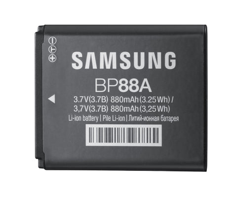 Samsung BP88A lithium-ion accu 3,7 V 880 mAh, zwart, voorkant met etiket