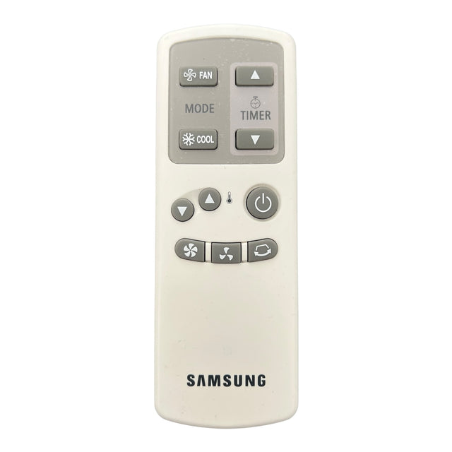 Samsung DB93-30056R afstandsbediening voor airconditioner, wit, vooraanzicht, tweedehands