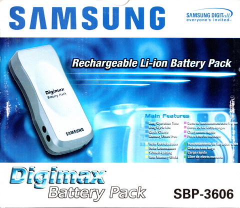 Samsung-Digimax External Power Pack / Batterij - SBP‑3606 (Nieuw)