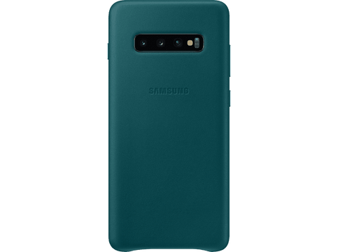 Samsung-Galaxy S10 Plus Leather Cover - Groen (Nieuw)