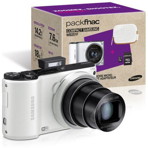 WB201F Digitale Compact Camera + Case - Wit (In doos)