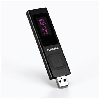 Samsung-YP-U6 MP3-Speler - 2 GB - Zwart (Nieuw)