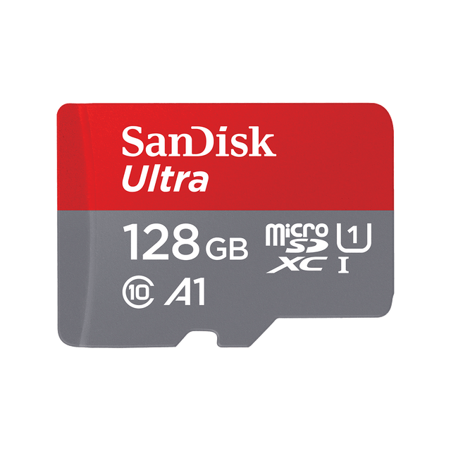 SanDisk Ultra 128GB microSD-kaart voor Nintendo Switch, rood-grijs